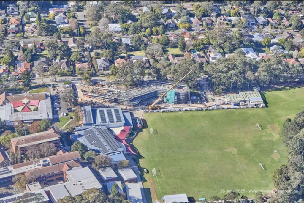 Construction phase of Loreto Normanhurst McCabe House